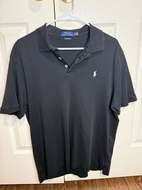 Polo Ralph Lauren Classic Fit Polo Shirt Black L Short Sleeve Pony Logo